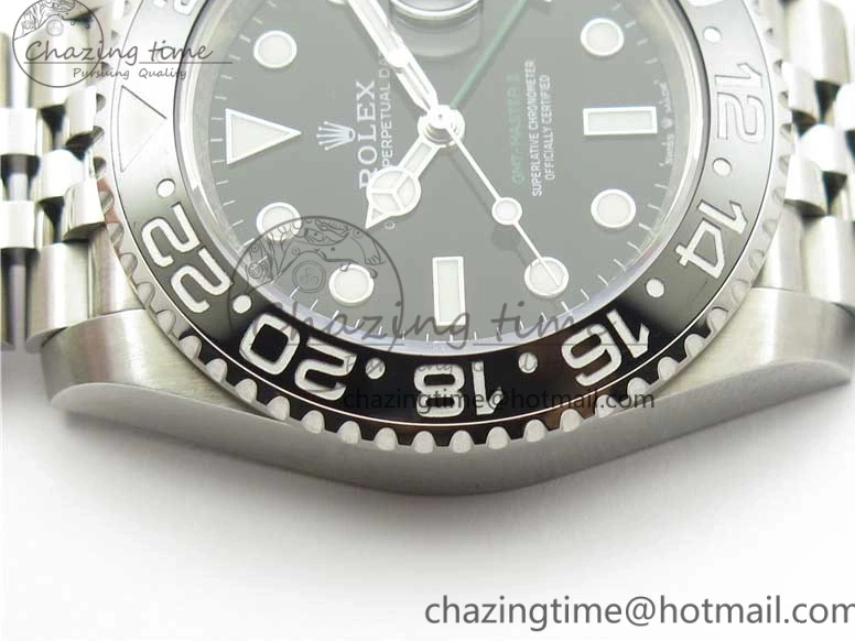 Ceramic D1F 116710 LN 904L SA3186 Jubilee Edition Best 1:1 On II Bracelet GMT-Master Black 0326